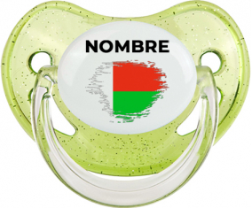 Bandera del efecto pincel madagascar con nombre: Chupete fisiológica