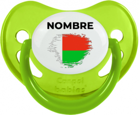 Bandera del efecto pincel madagascar con nombre: Chupete fisiológica