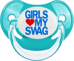 Girls amor my swag : Chupete fisiológico personnalisée