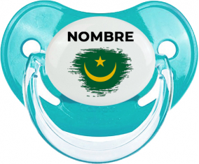 Bandera de pincel de Mauritania con nombre: Chupete fisiológica personnalisée