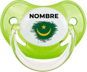 Bandera de pincel de Mauritania con nombre: Chupete fisiológica