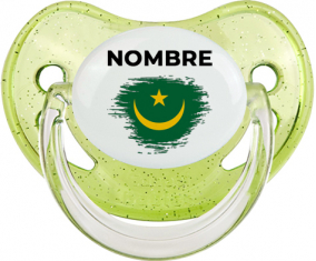 Bandera de pincel de Mauritania con nombre: Chupete fisiológica