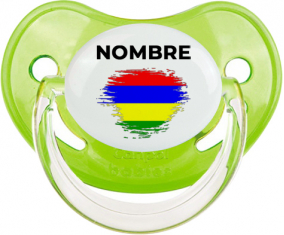 Efecto pincel de bandera Mauricio con nombre: Chupete fisiológica