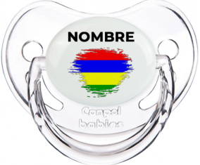 Efecto pincel de bandera Mauricio con nombre: Chupete fisiológica