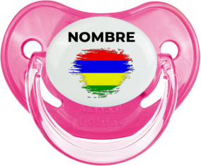 Efecto pincel de bandera Mauricio con nombre: Chupete fisiológica