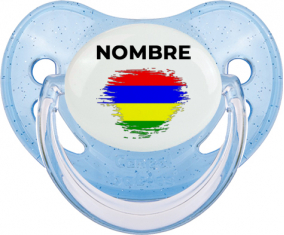 Efecto pincel de bandera Mauricio con nombre: Chupete fisiológica