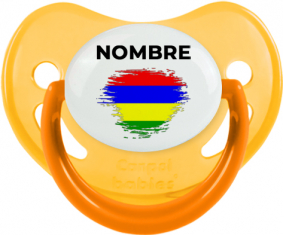 Efecto pincel de bandera Mauricio con nombre: Chupete fisiológica