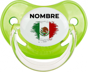 Bandera del efecto pincel de México con nombre: Chupete fisiológica