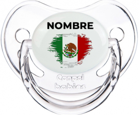 Bandera del efecto pincel de México con nombre: Chupete fisiológica