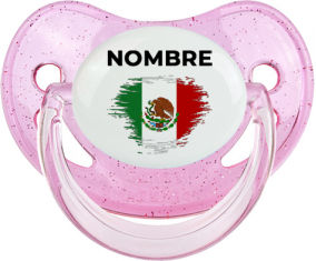 Bandera del efecto pincel de México con nombre: Chupete fisiológica