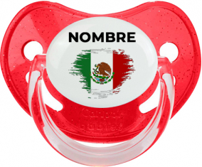 Bandera del efecto pincel de México con nombre: Chupete fisiológica
