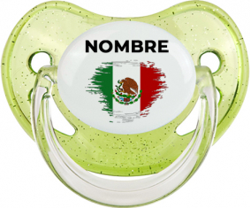 Bandera del efecto pincel de México con nombre: Chupete fisiológica
