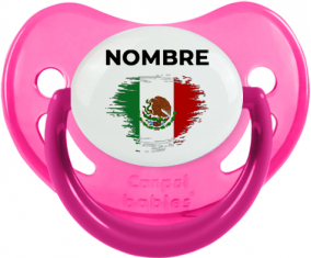 Bandera del efecto pincel de México con nombre: Chupete fisiológica