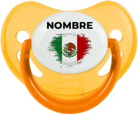 Bandera del efecto pincel de México con nombre: Chupete fisiológica