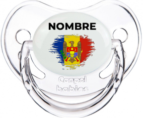 Bandera del efecto pincel moldavia con nombre: Chupete fisiológica