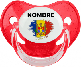 Bandera del efecto pincel moldavia con nombre: Chupete fisiológica