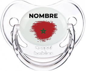 Marruecos cepilla la bandera con nombre: Chupete fisiológica