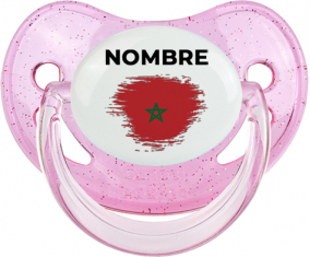 Marruecos cepilla la bandera con nombre: Chupete fisiológica