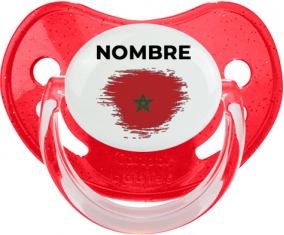 Marruecos cepilla la bandera con nombre: Chupete fisiológica