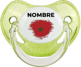 Marruecos cepilla la bandera con nombre: Chupete fisiológica