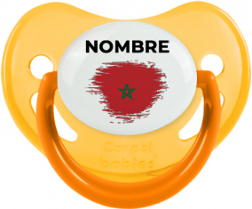 Marruecos cepilla la bandera con nombre: Chupete fisiológica