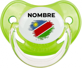 Bandera del efecto pincel de Namibia con nombre: Chupete fisiológica