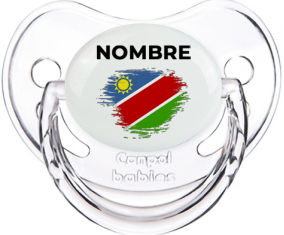 Bandera del efecto pincel de Namibia con nombre: Chupete fisiológica