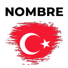 Bandera de efecto cepillo de Pavo, ideal para personalizar accesorios de bebé en chupete-bebe.com.