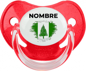 Bandera del efecto de pincel de la isla Norfolk con nombre: Chupete Fisiológica