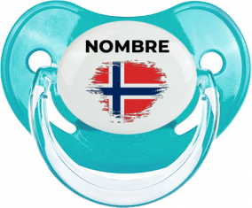 Noruega pincel efecto bandera con nombre: Chupete fisiológica personnalisée