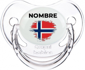 Noruega pincel efecto bandera con nombre: Chupete fisiológica