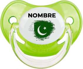 Bandera del efecto pincel de Pakistán con nombre: Chupete fisiológica