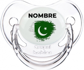 Bandera del efecto pincel de Pakistán con nombre: Chupete fisiológica