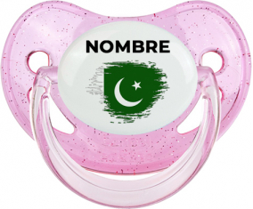 Bandera del efecto pincel de Pakistán con nombre: Chupete fisiológica