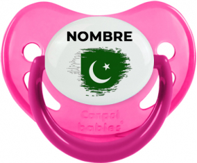 Bandera del efecto pincel de Pakistán con nombre: Chupete fisiológica
