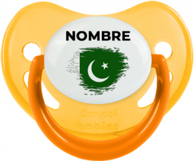 Bandera del efecto pincel de Pakistán con nombre: Chupete fisiológica