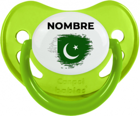 Bandera del efecto pincel de Pakistán con nombre: Chupete fisiológica