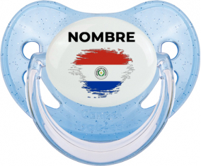 Paraguay cepilla bandera efecto con nombre: Chupete fisiológica