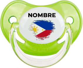 Filipinas cepilla bandera efecto con nombre: Chupete fisiológica