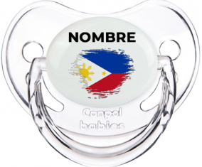 Filipinas cepilla bandera efecto con nombre: Chupete fisiológica