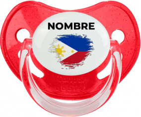 Filipinas cepilla bandera efecto con nombre: Chupete fisiológica