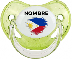 Filipinas cepilla bandera efecto con nombre: Chupete fisiológica
