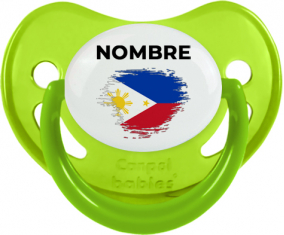 Filipinas cepilla bandera efecto con nombre: Chupete fisiológica