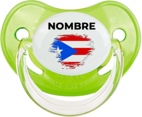 Efecto pincel de bandera Puerto Rico con nombre: Chupete fisiológica