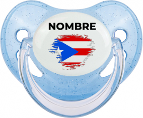 Efecto pincel de bandera Puerto Rico con nombre: Chupete fisiológica