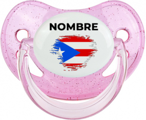 Efecto pincel de bandera Puerto Rico con nombre: Chupete fisiológica