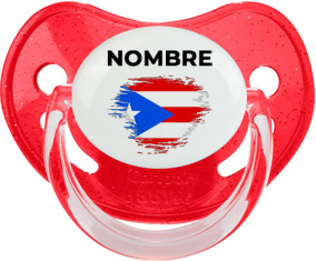 Efecto pincel de bandera Puerto Rico con nombre: Chupete fisiológica