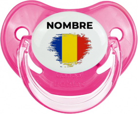 Efecto pincel de bandera Rumania con nombre: Chupete fisiológica