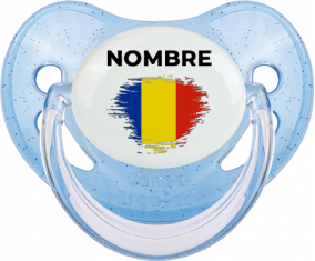 Efecto pincel de bandera Rumania con nombre: Chupete fisiológica