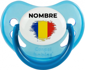 Efecto pincel de bandera Rumania con nombre: Chupete fisiológica